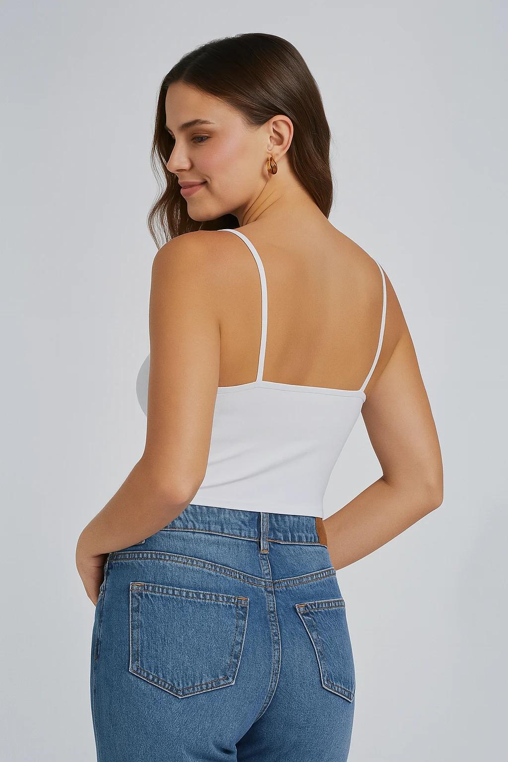 A strong on model reference image with visible garment shape and a readable pose